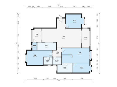 凰樵假日小区3室2厅户型图3