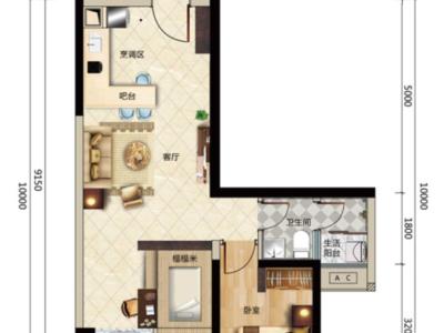 金锠花园小区0室0厅户型图1