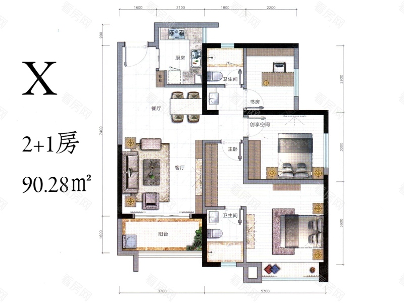 华发峰尚小区0室0厅户型图5