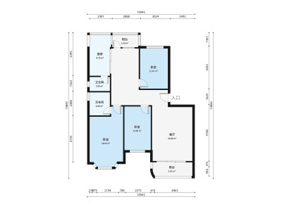 汇丰花园(三水)小区3室2厅户型图2