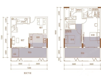 承翰半山海小区0室0厅户型图1