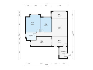 雍泉度假山庄 2室2厅 92㎡ 满五唯一_雍泉度假山庄二手房户型图片2