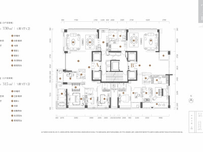 中心天元小区0室0厅户型图1
