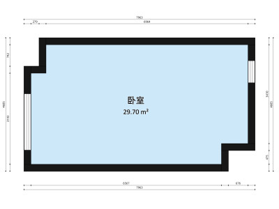 益华领峯小区1室0厅户型图2