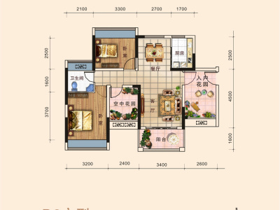 修邦凯旋城南区小区0室0厅户型图1