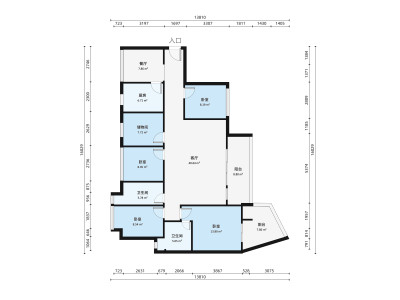 渔二村小区4室2厅户型图1