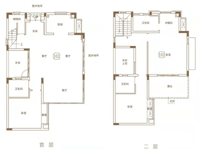 保利御江南小区3室2厅3卫户型图3