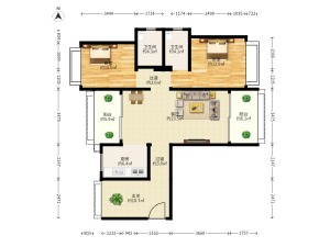 凯茵又一城 3室2厅 103㎡ 毛坯_中山火炬开发区凯茵二手房图片