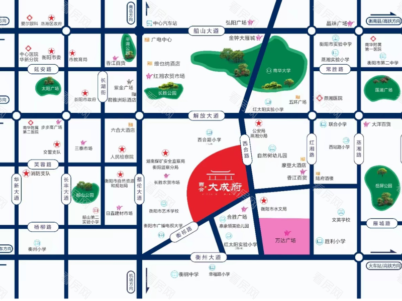 衡阳西合大成府新房楼盘图片图片7