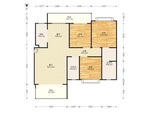 长信广场 恒隆华府旁19中小学毛坯现房68.8万_长信广场二手房户型图片1